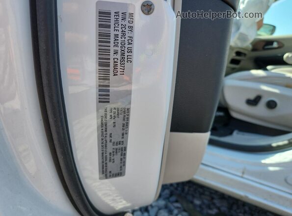 2C4RC1DGXMR537711 2021 CHRYSLER VOYAGER White VIN կոդի պիտակի տեսք