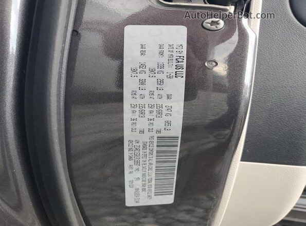 2C4RC1EG0LR159587 2020 CHRYSLER PACIFICA Gray Widok naklejki z numerem VIN