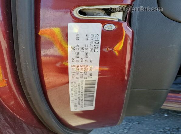 2C4RC1EG8LR143315 2020 CHRYSLER PACIFICA Maroon VIN կոդի պիտակի տեսք