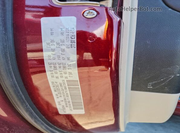 2C4RC1FG9MR556537 2021 CHRYSLER PACIFICA Бордовый Вид наклейки с VIN-кодом