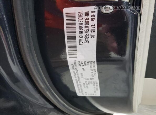2C4RC1L79MR594323 2021 CHRYSLER PACIFICA Blue VIN კოდის სტიკერის ხედი
