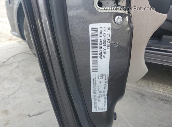 2C4RDGCG1LR253187 2020 DODGE GRAND Charcoal VIN կոդի պիտակի տեսք