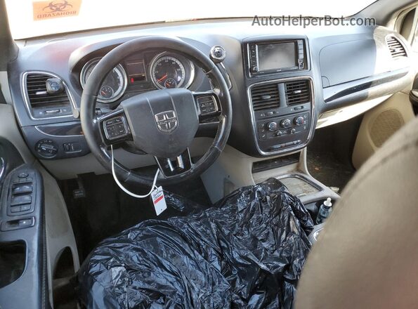 2C4RDGCG3HR856763 2017 DODGE GRAND Gray Dashboard view