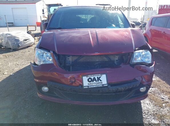 2C4RDGCG5HR800257 2017 DODGE GRAND CARAVAN Красный Вид щитка приборов