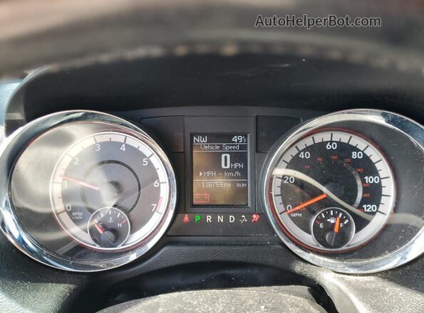 2C4RDGEG0LR204396 2020 DODGE GRAND Black Instrument cluster view