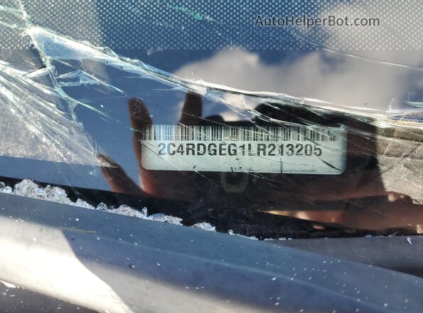 2C4RDGEG1LR213205 2020 DODGE GRAND Белый Вид наклейки с VIN-кодом