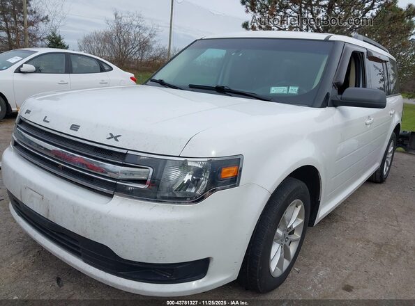 2FMGK5B82HBA01567 2017 FORD FLEX White წინა მარცხენა ხედი სამი მეოთხედიდან