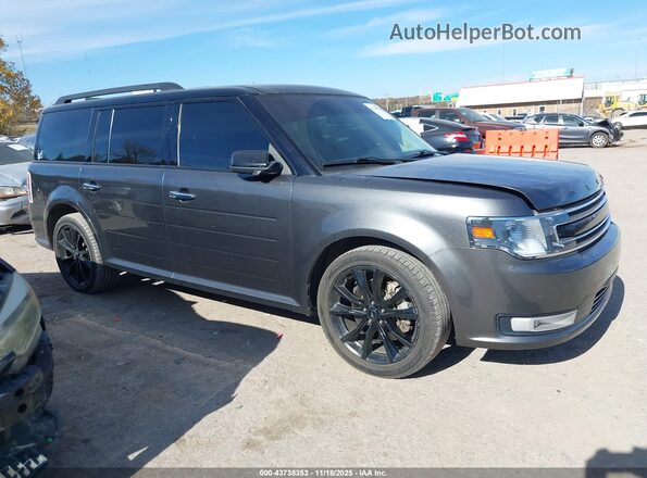 2FMGK5C89JBA20346 2018 FORD FLEX Black უკანა სალონის ხედი