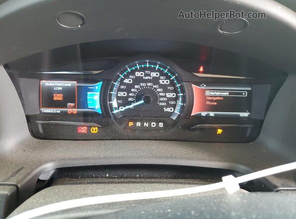 2FMGK5D85JBA06345 2018 FORD FLEX Black Սարքավորումների վահանակի տեսք