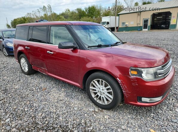 2FMHK6C80GBA07231 2016 FORD FLEX Красный Передняя правая четверть