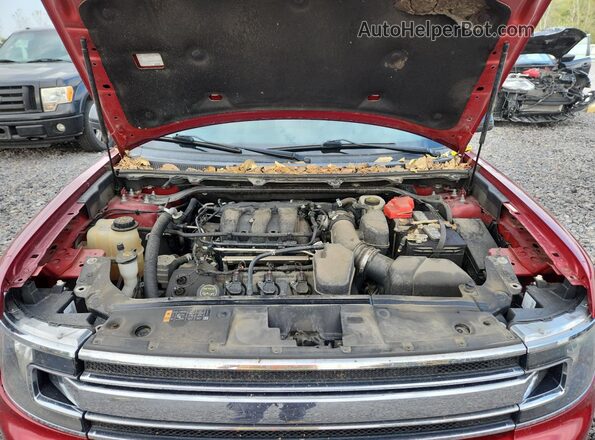 2FMHK6C80GBA07231 2016 FORD FLEX Красный Вид подкапотного пространства