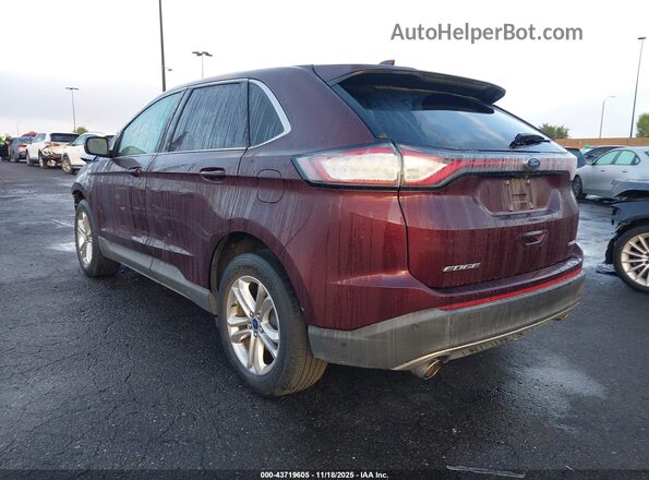 2FMPK3J89HBB69003 2017 FORD EDGE Maroon Հետևի ձախ