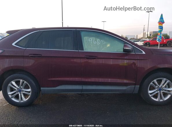 2FMPK3J89HBB69003 2017 FORD EDGE Maroon Սալոնի հետևի տեսք