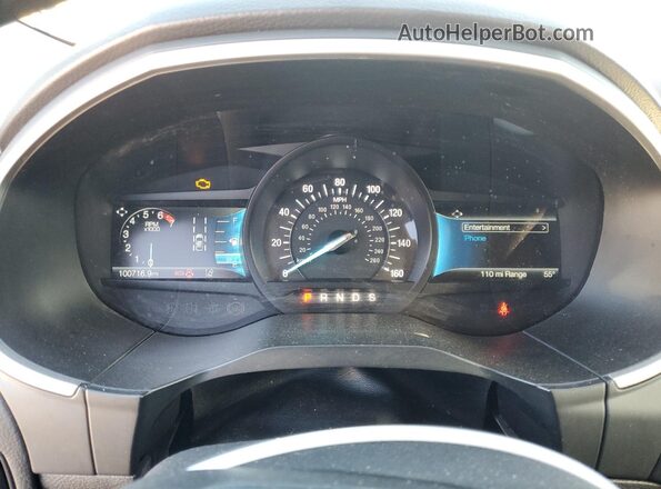 2FMPK3J90MBA10714 2021 FORD EDGE Burgundy Вид щитка приладів