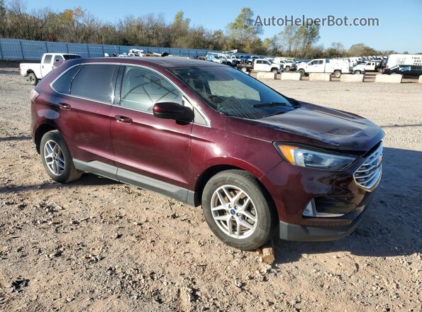 2FMPK3J90MBA10714 2021 FORD EDGE Burgundy Передня права чверть