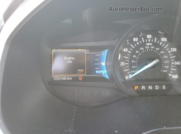 2FMPK3J95HBC27388 2017 FORD EDGE White Instrument cluster view