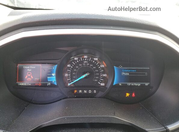 2FMPK4G91MBA09763 2021 FORD EDGE White Widok zestawu wskaźników
