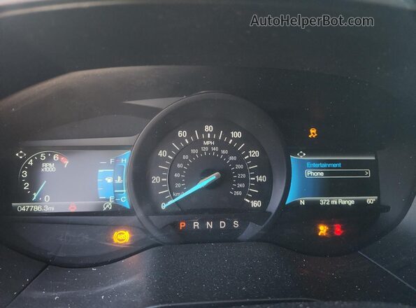 2FMPK4G93RBB05952 2024 FORD EDGE Green Instrument cluster view