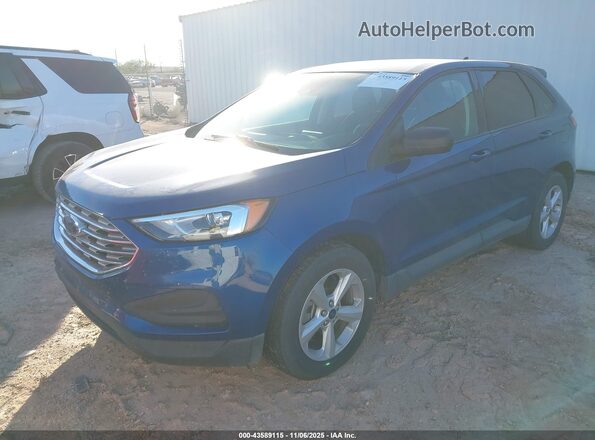 2FMPK4G94NBA69442 2022 FORD EDGE Blue Передня ліва чверть