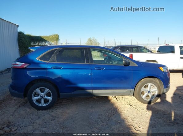 2FMPK4G94NBA69442 2022 FORD EDGE Blue Вид задньої частини салону