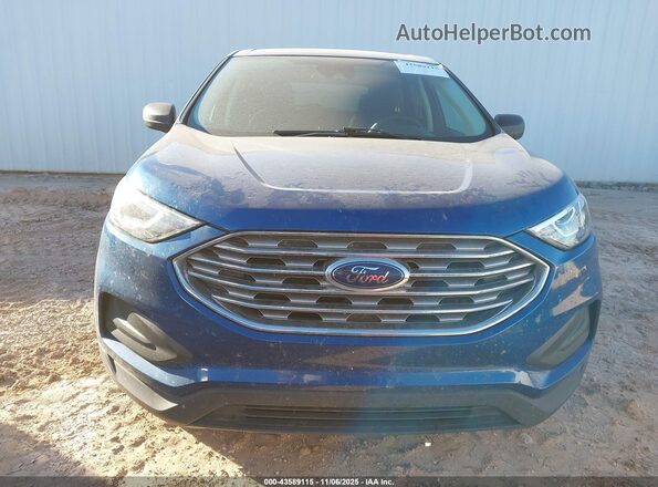 2FMPK4G94NBA69442 2022 FORD EDGE Blue Вид щитка приладів