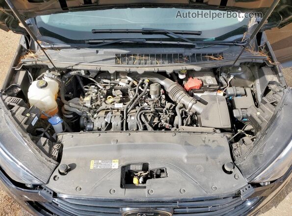 2FMPK4G95NBA63259 2022 FORD EDGE Black Vista del compartimento del motor