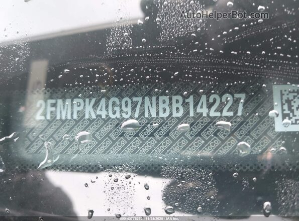 2FMPK4G97NBB14227 2022 FORD EDGE Gray ძრავის განყოფილების ხედი