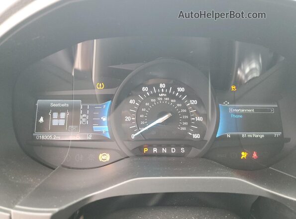 2FMPK4G97RBA26459 2024 FORD EDGE Black Instrument cluster view