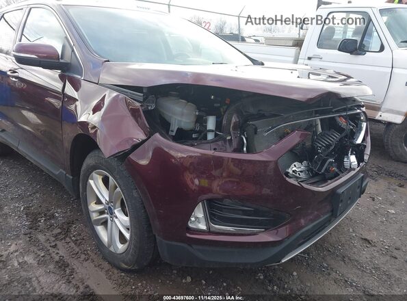 2FMPK4J90LBB54459 2020 FORD EDGE Темно-бордовый Вид спереди
