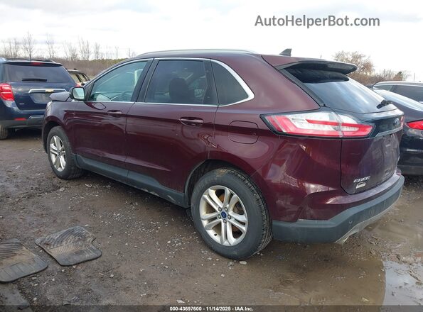 2FMPK4J90LBB54459 2020 FORD EDGE Темно-бордовый Задняя левая четверть