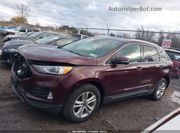 2FMPK4J90LBB54459 2020 FORD EDGE Темно-бордовый 