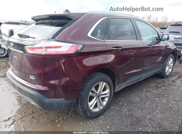 2FMPK4J90LBB54459 2020 FORD EDGE Темно-бордовый Задняя правая четверть