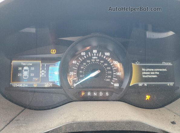 2FMPK4J92LBB18661 2020 FORD EDGE Black Вид щитка приладів