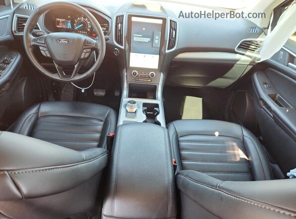 2FMPK4J93NBA52768 2022 FORD EDGE Blue Widok deski rozdzielczej
