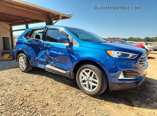 2FMPK4J93NBA52768 2022 FORD EDGE Blue Przód prawy