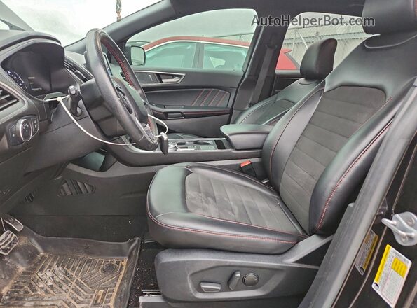 2FMPK4J95NBA22834 2022 FORD EDGE Black Widok wnętrza z przodu