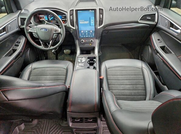 2FMPK4J95NBA22834 2022 FORD EDGE Black Widok deski rozdzielczej