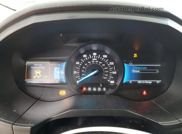 2FMPK4J96NBB09190 2022 FORD EDGE Black Vista del cuadro de instrumentos