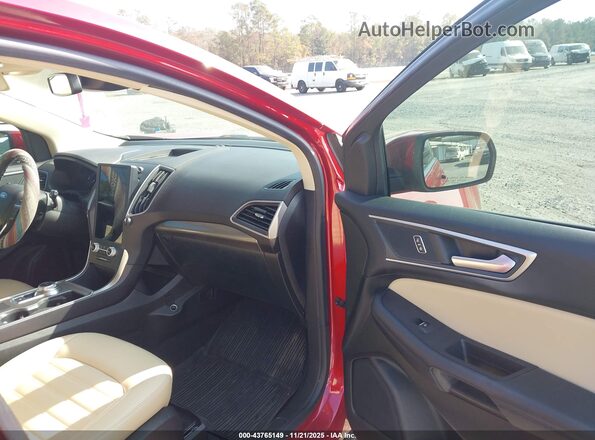 2FMPK4J96PBA42352 2023 FORD EDGE Red Вид салону спереду