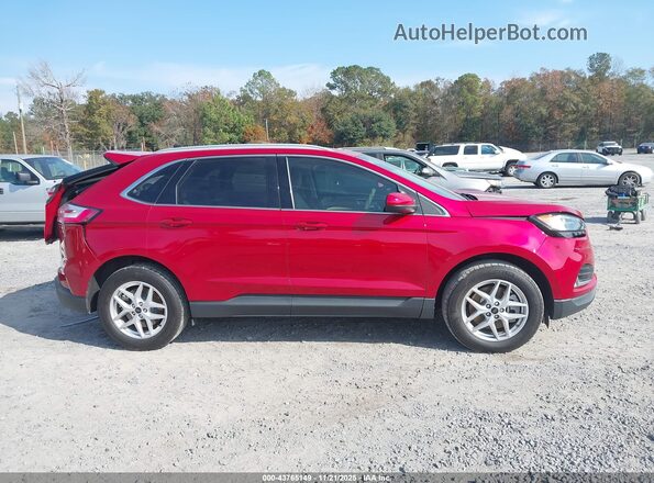 2FMPK4J96PBA42352 2023 FORD EDGE Red Вид щитка приладів