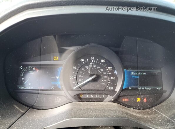 2FMPK4J97RBA55999 2024 FORD EDGE Black Вид щитка приладів