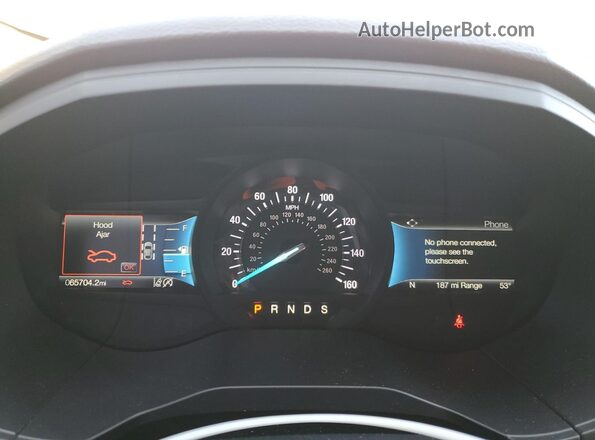 2FMPK4J98NBA63801 2022 FORD EDGE White Widok zestawu wskaźników