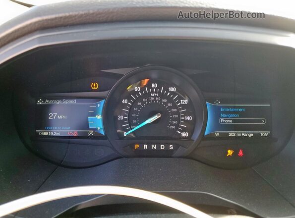 2FMPK4J9XNBA56168 2022 FORD EDGE White Widok zestawu wskaźników