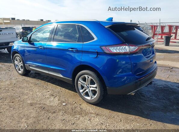 2FMPK4K90JBB32795 2018 FORD EDGE Синий Задняя левая четверть