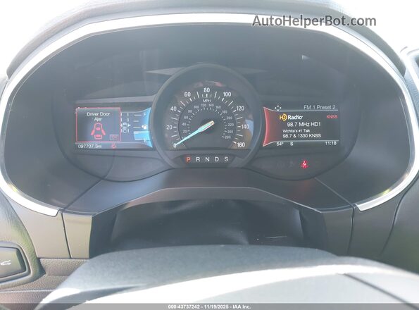 2FMPK4K90JBB32795 2018 FORD EDGE Синий Вид задних сидений