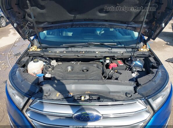 2FMPK4K90JBB32795 2018 FORD EDGE Синий Вид сзади