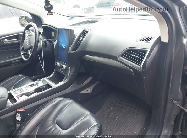 2FMPK4K90NBA35277 2022 FORD EDGE Gray Вид салону спереду