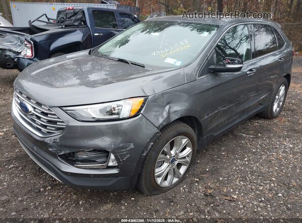 2FMPK4K90NBA35277 2022 FORD EDGE Gray Вид спереду