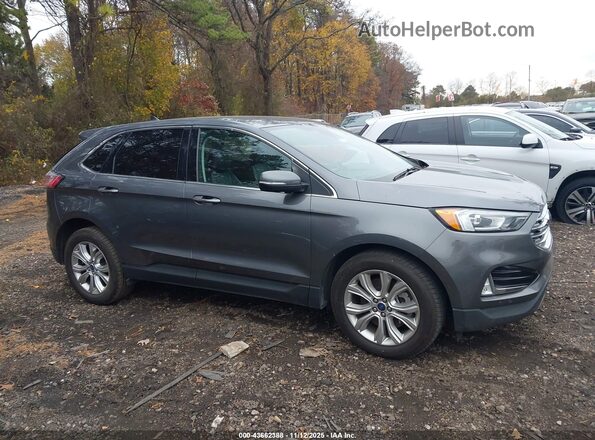 2FMPK4K90NBA35277 2022 FORD EDGE Gray Вид задньої частини салону