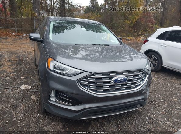 2FMPK4K90NBA35277 2022 FORD EDGE Gray Вид щитка приладів